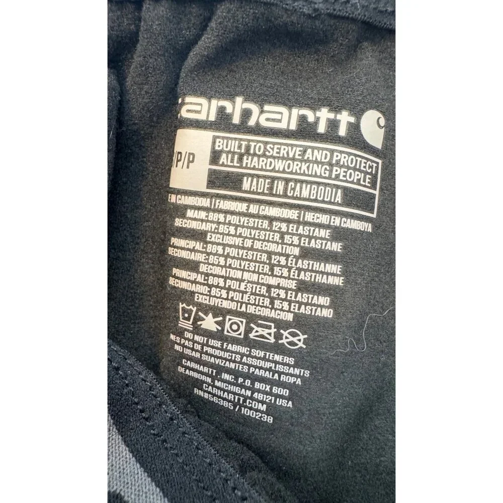 Carhartt Force Size Small Heavyweight Men's Black Knit Base Layer Pant Termal NW